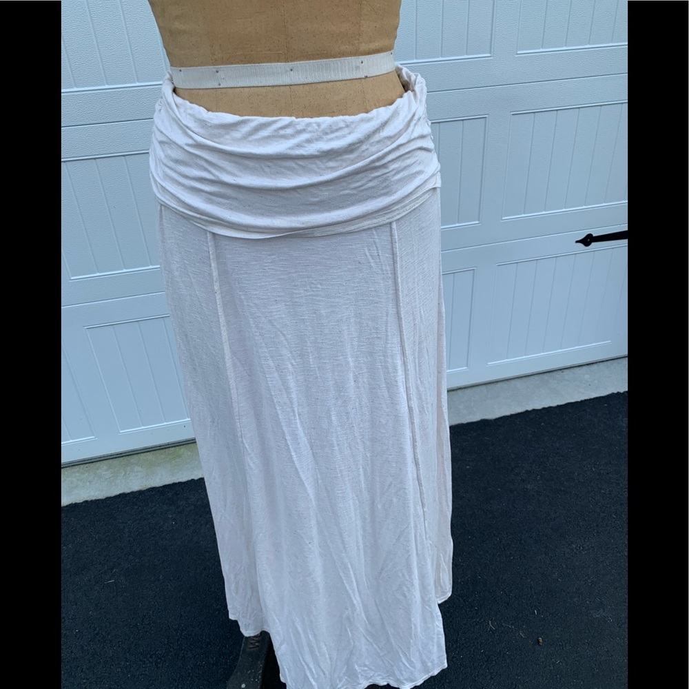 Max studio, maxi skirt, off white/cream